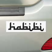 Artistic Habibi Bumpersticker (Op auto)