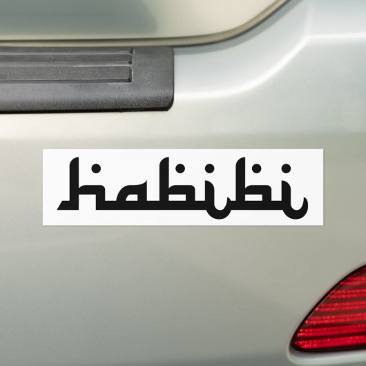 Artistic Habibi Bumpersticker (Op auto)
