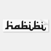 Artistic Habibi Bumpersticker (Voorkant)