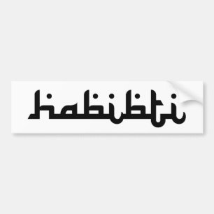 Artistic Habibti Bumpersticker