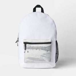 Artistic Halifax Piece Hall Heritage Landmark Bedrukte Rugzak