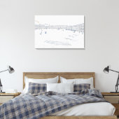 Artistic Halifax Piece Hall Heritage Landmark Canvas Afdruk (Insitu (Slaapkamer))
