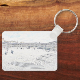 Artistic Halifax Piece Hall Heritage Landmark Sleutelhanger