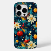 Artistic Holiday - Feestelijke Bloemen Ornament De Case-Mate iPhone Case (Achterkant)