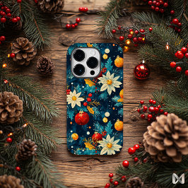 Artistic Holiday - Feestelijke Bloemen Ornament De Case-Mate iPhone 14 Pro Hoesje
