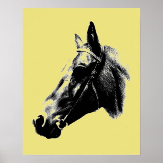 Artistic Horse Head Poster (Voorkant)