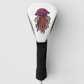 Artistic Jellyfish Driver Head Cover (Voorkant)