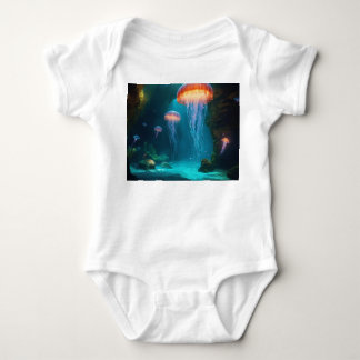 Artistic Jellyfish T-Shirt - Ethereal Glow on Dark