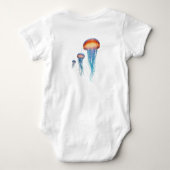 Artistic Jellyfish T-Shirt - Ethereal Glow on Dark (Achterkant)
