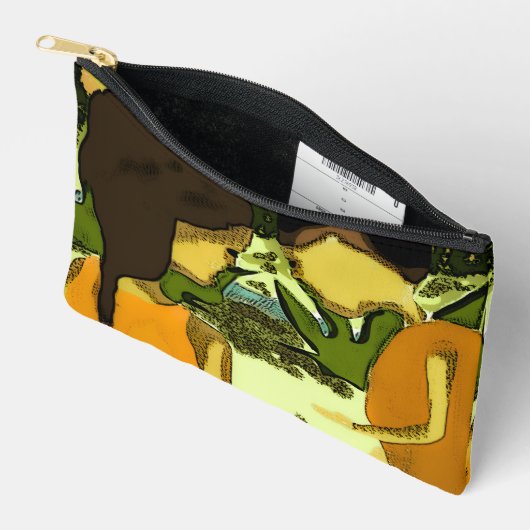 Artistic Jungle Toiletry Bag Etui (Open)