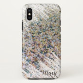 Artistic Leaf Snow iPhone hoesje - Gepersonaliseer (Achterkant)