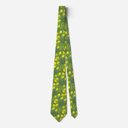 Artistic Lemon Tree Tie for Men Stropdas (Voorkant)