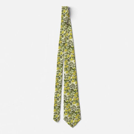 Artistic Lemon Tree Tie for Men Stropdas (Achterkant)