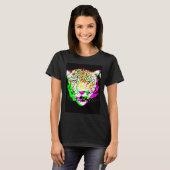 Artistic Leopard Psychedelic Animal Cool Colorful T-shirt (Voorkant volledig)