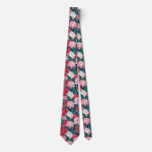 Artistic Mens Accessories Peonies Floral Stropdas (Voorkant)
