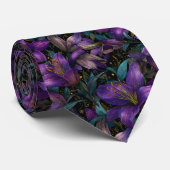 Artistic Menswear Ties Lilies Flower Stropdas (Opgerold)