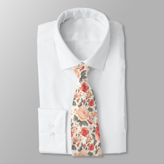 Artistic Menswear Ties Rose Floral Stropdas (Gebonden)