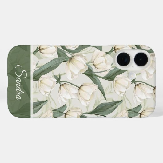 Artistic Moms Day Gifts Tulip Custom Case-Mate iPhone Case (Achterkant (horizontaal))