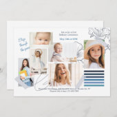 Artistic Mood Foto Birthday Invitation Kaart (Voorkant / Achterkant)