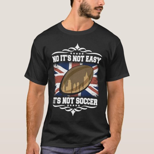 Artistic Motivational Rugby Quote T-shirt (Voorkant)