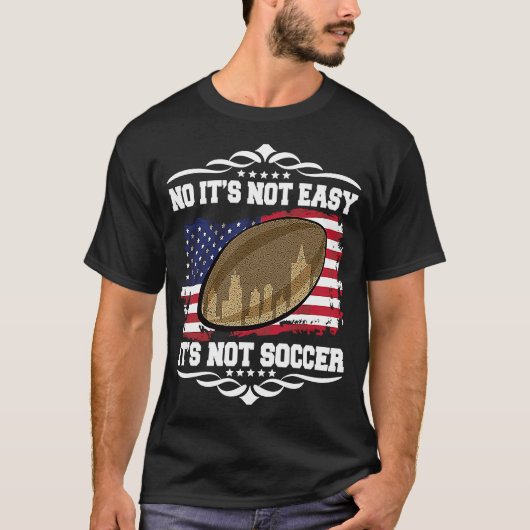 Artistic Motivational USA Flag Rugby Quote T-shirt (Voorkant)