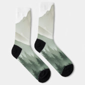 Artistic Mountain Meadow and Grass Landscape Socks Sokken (Rechts)