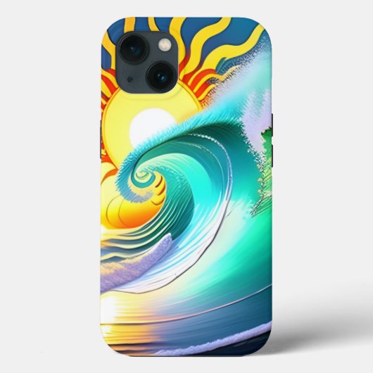 Artistic Ocean Surf Case-Mate iPhone Case (Achterkant)