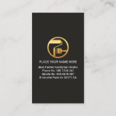 Artistic Paint Brush Painting Home Visitekaartje (Achterkant)