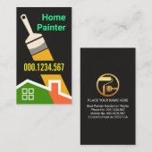 Artistic Paint Brush Painting Home Visitekaartje (Voorkant / Achterkant)