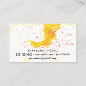 Artistic Paint Colorful Background | Stylish  Visitekaartje (Achterkant)
