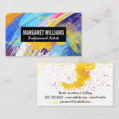 Artistic Paint Colorful Background | Stylish  Visitekaartje (Voorkant / Achterkant)