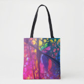 Artistic painting Bag with collage texture Tote Bag (Voorkant)