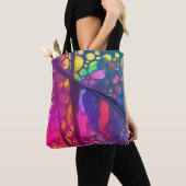 Artistic painting Bag with collage texture Tote Bag (Dichtbij)