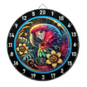 Artistic Parrot Dartboard voor Game Lovers Dartbord (Voorkant)
