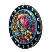 Artistic Parrot Dartboard voor Game Lovers Dartbord (Voorkant Rechts)