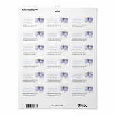 Artistic Pastel Botanical Florals Wedding Etiket (Full Sheet)