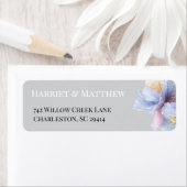 Artistic Pastel Botanical Florals Wedding Etiket (Insitu)