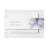 Artistic Pastel Botanical Florals Wedding Uitnodigingen Wikkel (Voorkant Voorbeeld)