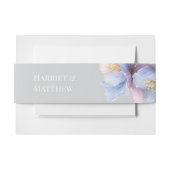 Artistic Pastel Botanical Florals Wedding Uitnodigingen Wikkel (Voorkant Voorbeeld)