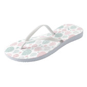 Artistic Pastel Regendruppels Monogram Teenslipper Teenslippers (Schuin)