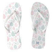 Artistic Pastel Regendruppels Monogram Teenslipper Teenslippers (Voetbed)