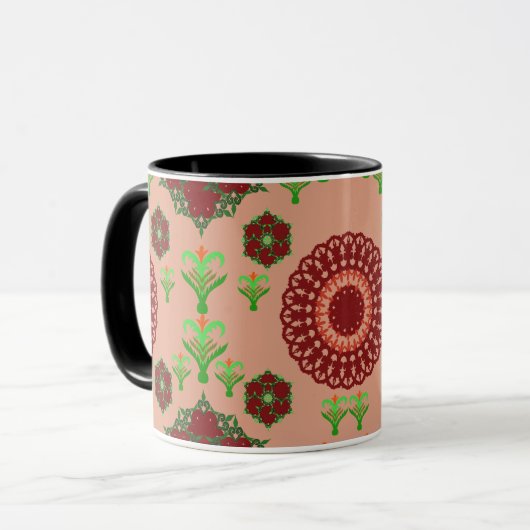 Artistic Pattern Coffee Mug – Stylish Kitchenware  Mok (Voorkant links)