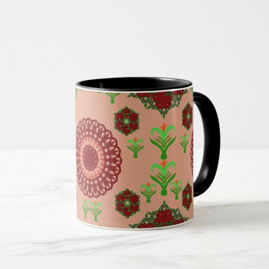 Artistic Pattern Coffee Mug – Stylish Kitchenware Mok (Voorkant rechts)