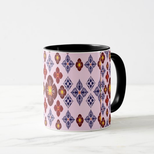Artistic Pattern Coffee Mug – Stylish Kitchenware  Mok (Voorkant rechts)