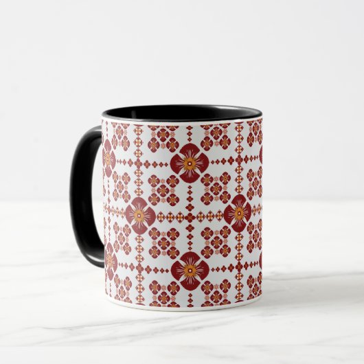 Artistic Pattern Coffee Mug – Stylish Kitchenware  Mok (Voorkant links)
