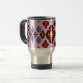Artistic Pattern Coffee Mug – Stylish Kitchenware  Reisbeker (Voorkant links)