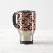 Artistic Pattern Coffee Mug – Stylish Kitchenware  Reisbeker (Voorkant links)