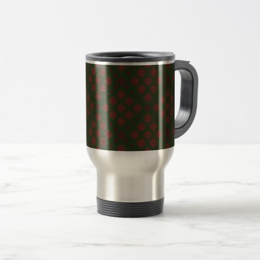 Artistic Pattern Coffee Mug – Stylish Kitchenware Reisbeker (Voorkant rechts)