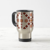 Artistic Pattern Coffee Mug – Stylish Kitchenware  Reisbeker (Voorkant links)