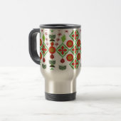 Artistic Pattern Coffee Mug – Stylish Kitchenware  Reisbeker (Voorkant links)